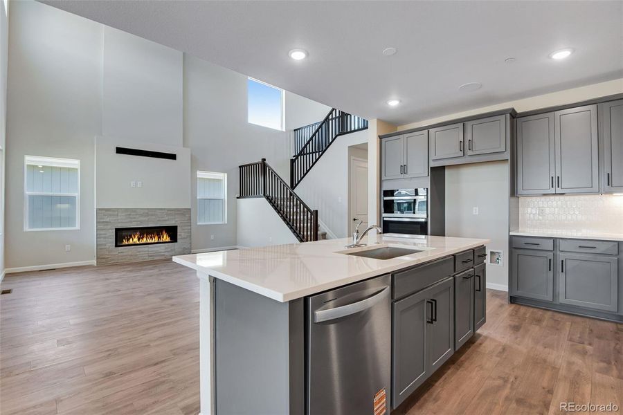 Furnished interior view inside a new home in Reunion Ridge, Commerce City (Image 4).