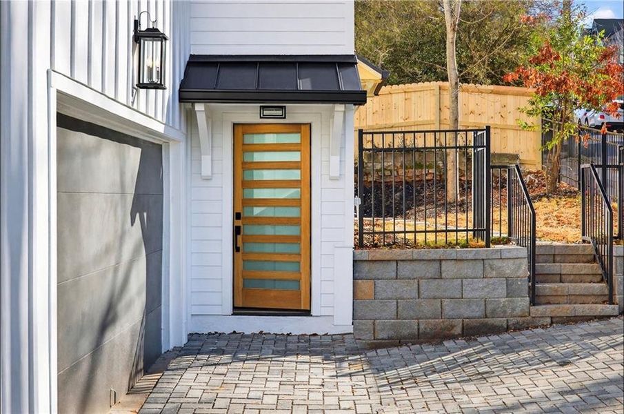 Exterior details and patio area of a home in , Atlanta (Image 31).