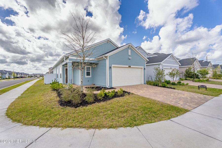 Front exterior of a new home in , Jacksonville, FL, highlighting curb appeal (Image 21). Front exterior of a new home in , Jacksonville, FL, highlighting curb appeal (Image 21).