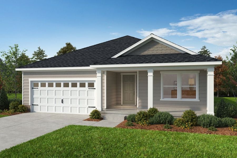 Representative exterior photo of a completed home built from the 2074 by KB Home in Gatsby Station, Garner, NC (Image 5). Representative exterior photo of a completed home built from the 2074 by KB Home in Gatsby Station, Garner, NC (Image 5).