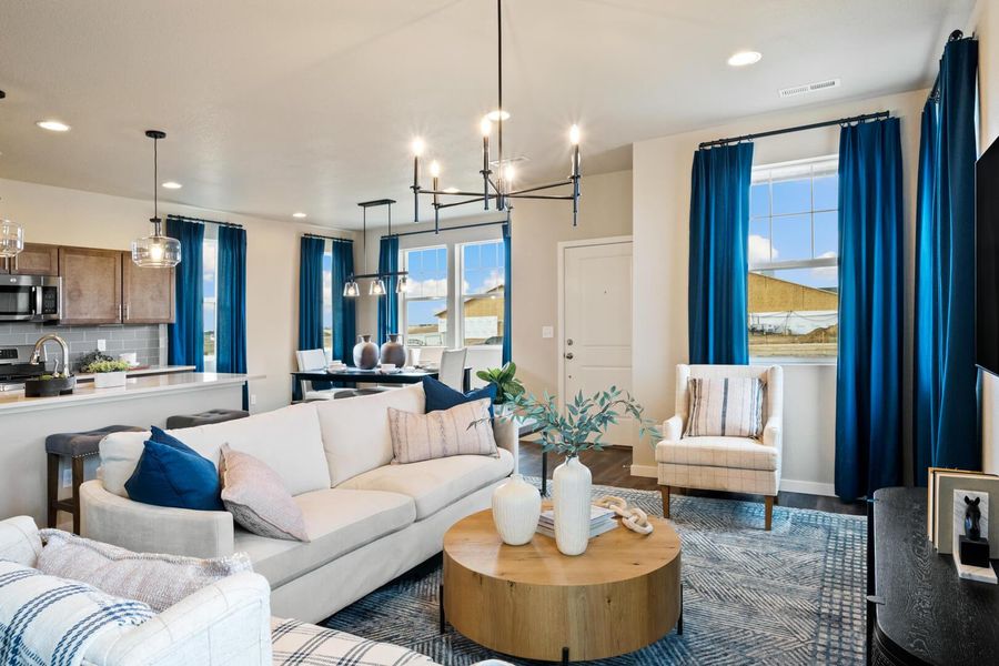 Representative furnished interior of a home built from the The Bayberry by Challenger Homes in Sky Ranch - Highland Collection, Watkins (Image 12).
