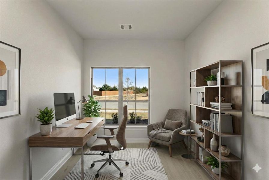 Furnished interior view inside a new home in Ridgepoint - Phase 1, Midlothian (Image 10).