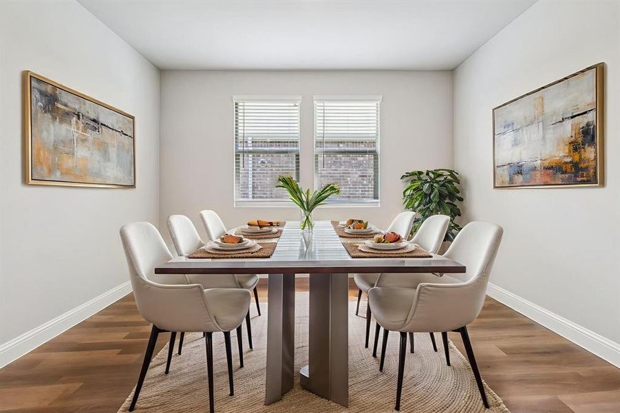 Furnished interior view inside a new home in Lakehaven - Premier Series, Farmersville (Image 8). Furnished interior view inside a new home in Lakehaven - Premier Series, Farmersville (Image 8).