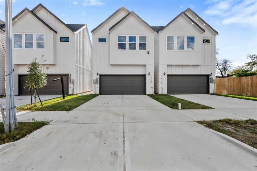 Front exterior of a new home in , Houston, TX, highlighting curb appeal (Image 16). Front exterior of a new home in , Houston, TX, highlighting curb appeal (Image 16).