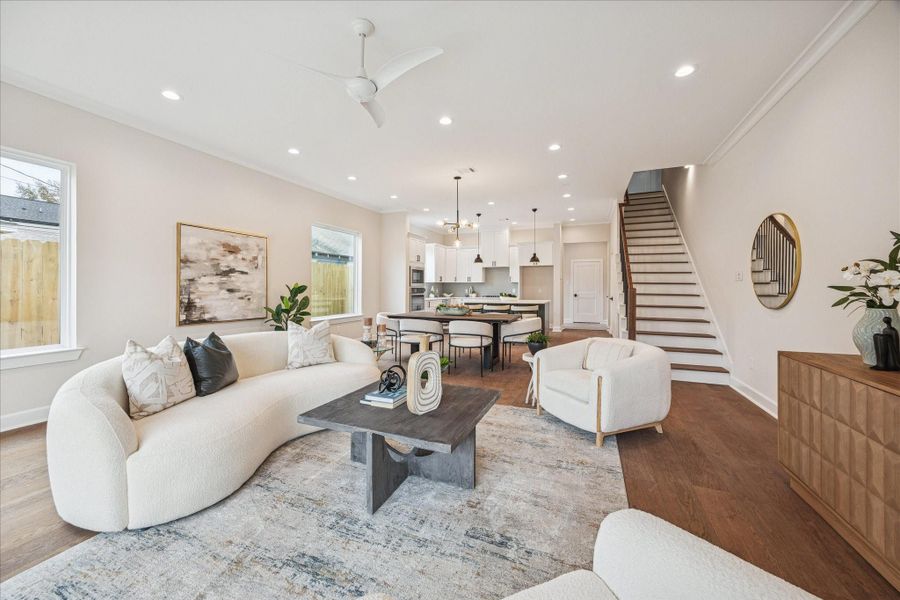 Furnished interior view inside a new home in , Houston (Image 6).
