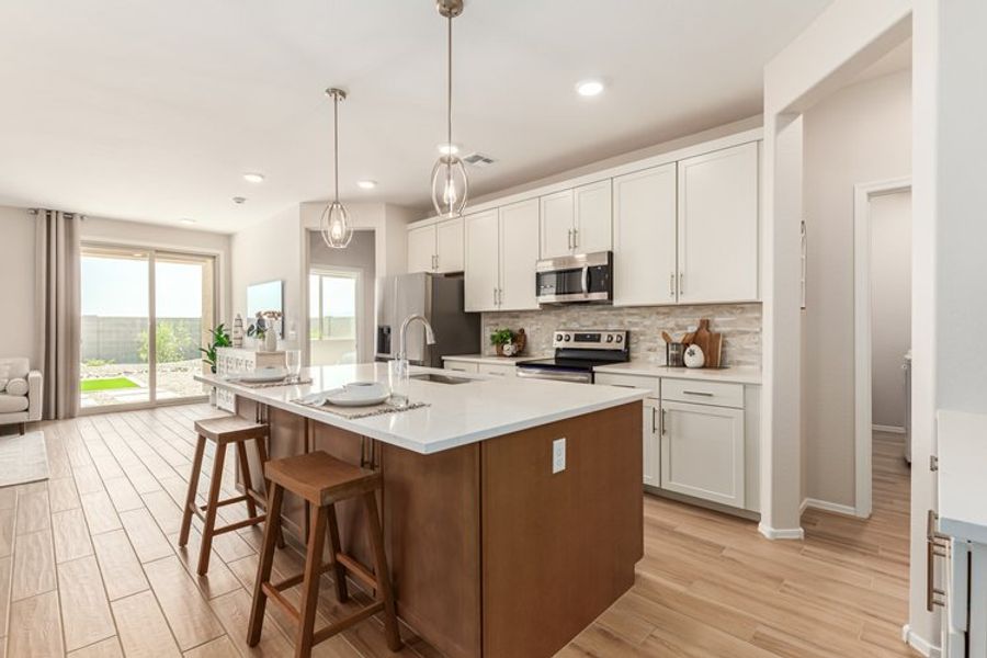 Representative furnished interior of a home built from the Hermosa by Courtland Communities in Maple at North Copper Canyon, Surprise (Image 6).