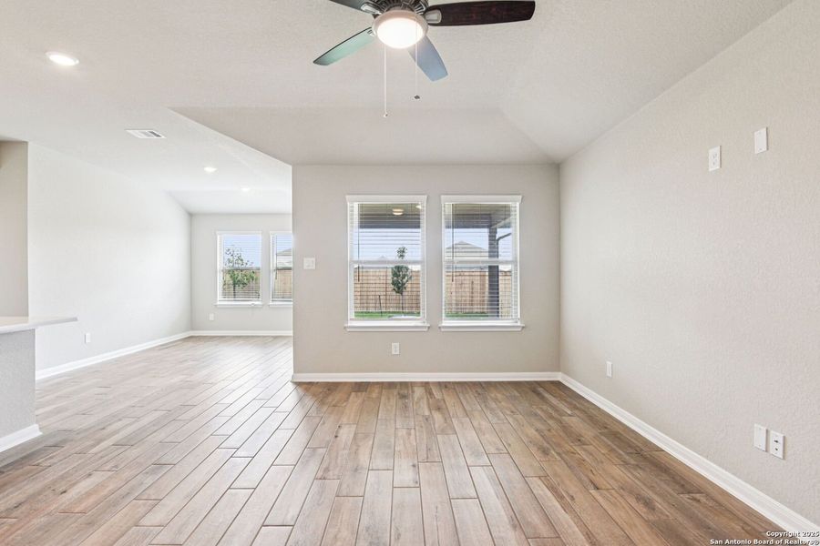 Spacious, unfurnished interior of a new home in Legendary Trails - Premier Series, Cibolo (Image 35). Spacious, unfurnished interior of a new home in Legendary Trails - Premier Series, Cibolo (Image 35).