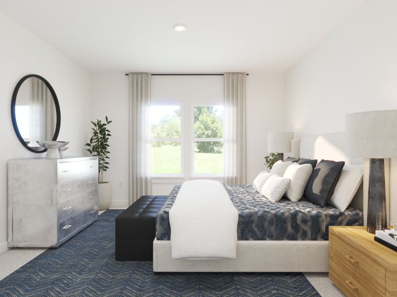 Furnished interior view inside a new home in Avery Farms - Ridge Series, Murfreesboro (Image 5).