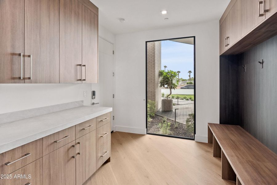 Entry from Garage & Lockers Entry from Garage & Lockers