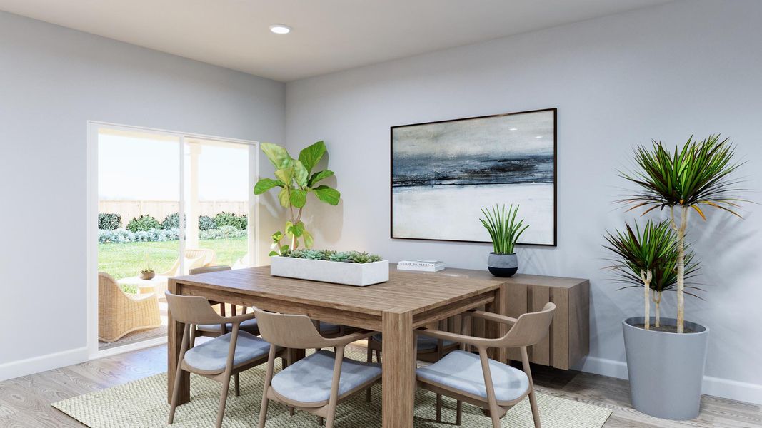 Representative furnished interior of a home built from the Caroline by Risewell Homes in Sage Collection – Freedom at Anthem, Kyle (Image 10).