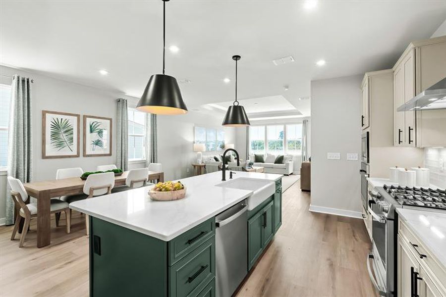 Representative furnished interior of a home built from the Geneva by Ryan Homes in Middle Creek Village, Bolivia (Image 10).