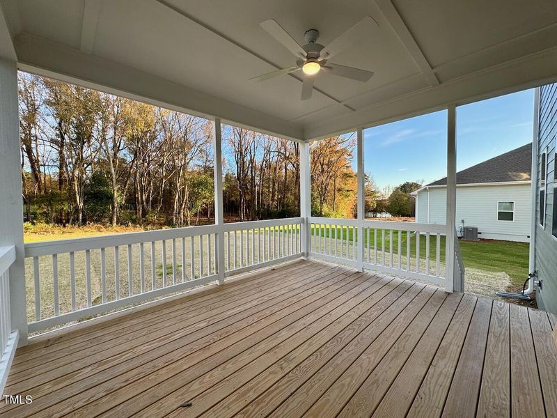 Rear Covered Deck