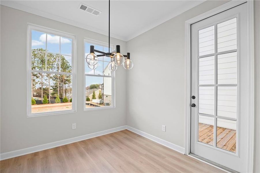 Spacious, unfurnished interior of a new home in The Village at River Green, Canton (Image 35).