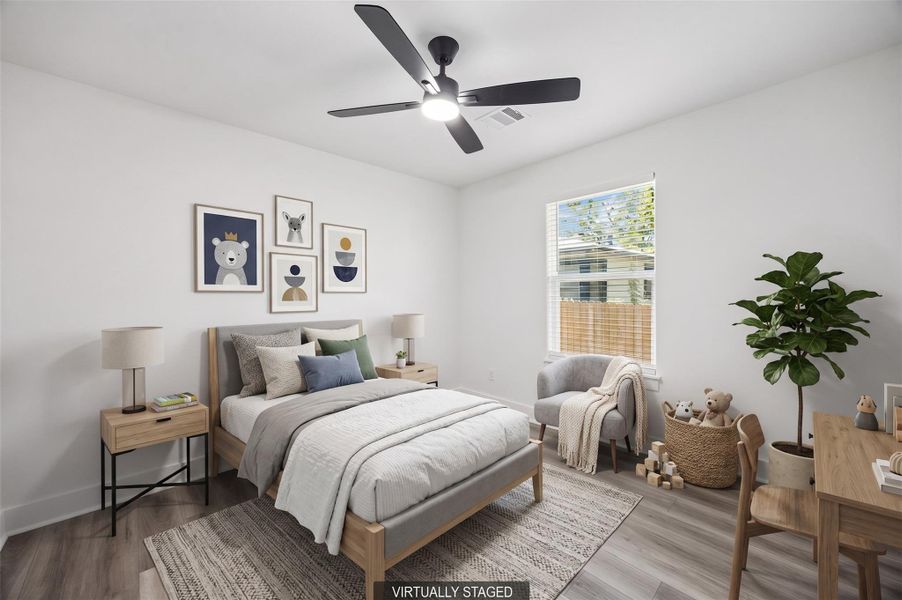 Furnished interior view inside a new home in , Brenham (Image 10).