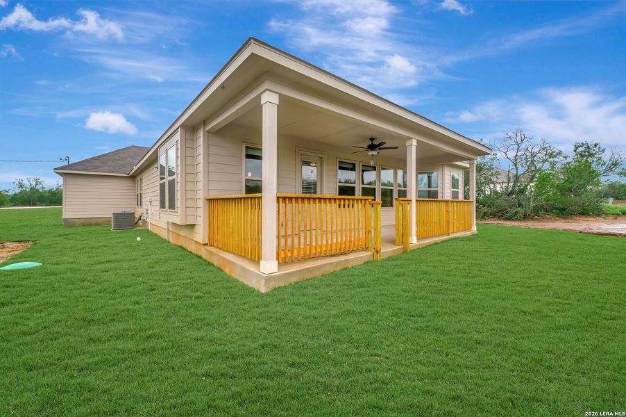 Exterior details and patio area of a home in Chaparral Ranch, Floresville (Image 21). Exterior details and patio area of a home in Chaparral Ranch, Floresville (Image 21).