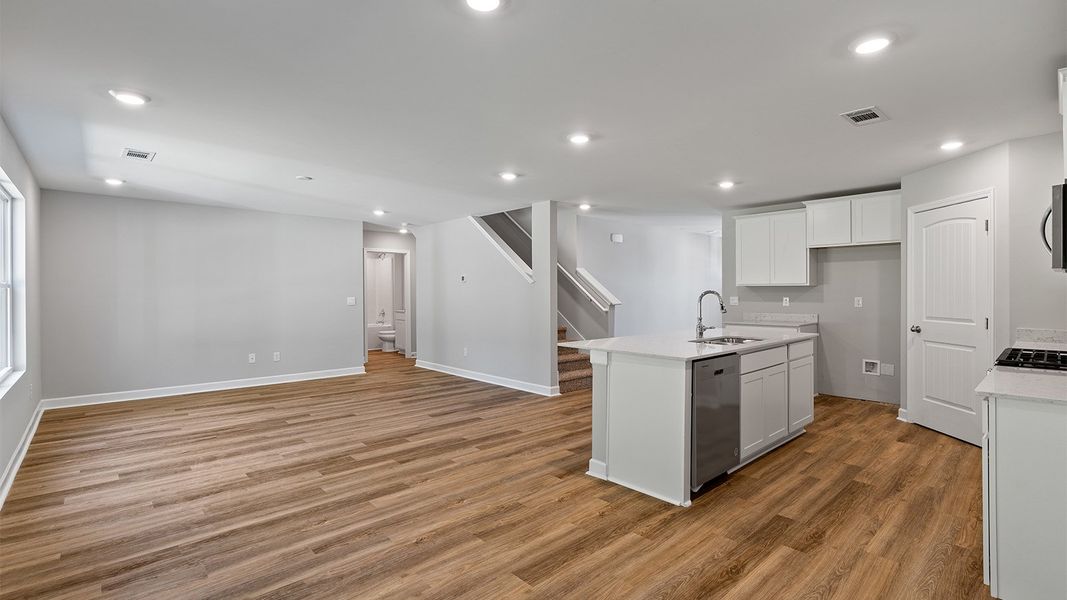 Representative unfurnished interior of a home built from the The Hayden by D.R. Horton in Lake Mary Forest, Tallahassee (Image 3). Representative unfurnished interior of a home built from the The Hayden by D.R. Horton in Lake Mary Forest, Tallahassee (Image 3).