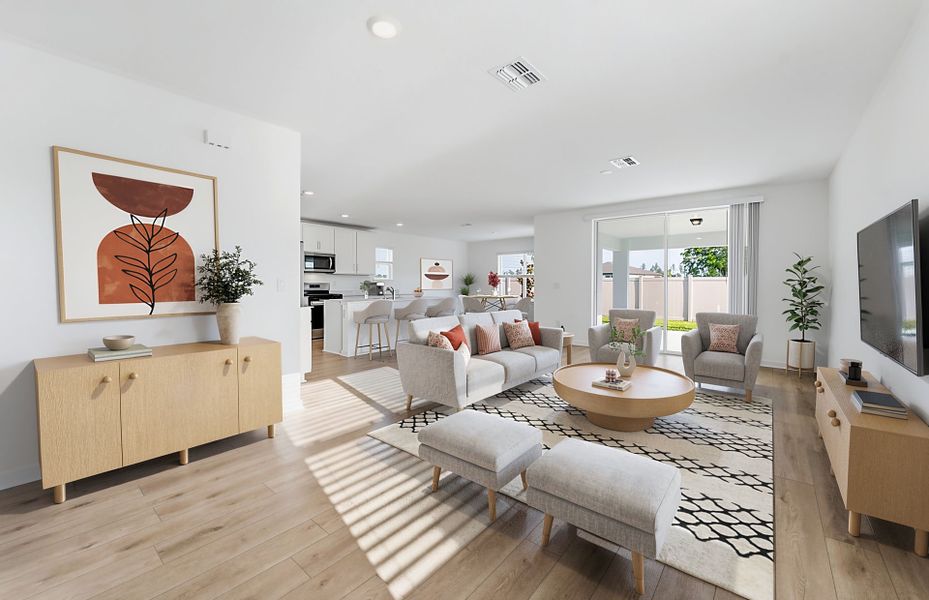 Furnished interior view inside a new home in Riverwood, Zephyrhills (Image 12).