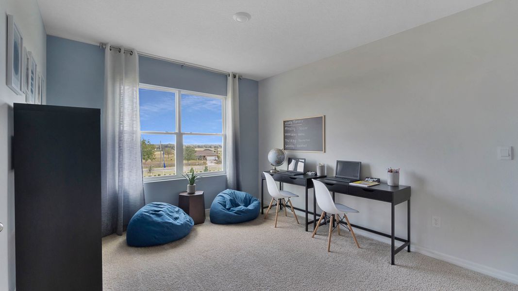 Furnished interior view inside a new home in Harmony at Lake Eloise, Winter Haven (Image 18).
