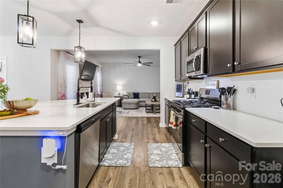 Furnished interior view inside a new home in McFarland Estates, York (Image 6).