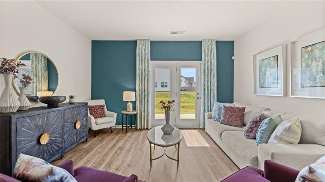 Furnished interior view inside a new home in Shoal Creek, Hampton (Image 9). Furnished interior view inside a new home in Shoal Creek, Hampton (Image 9).