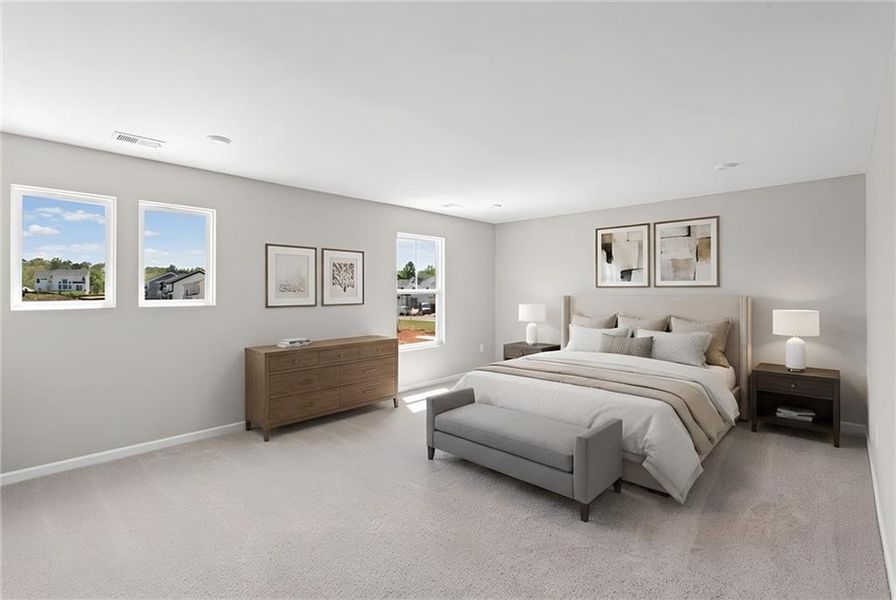 Furnished interior view inside a new home in Twin Lakes, Hoschton (Image 17).