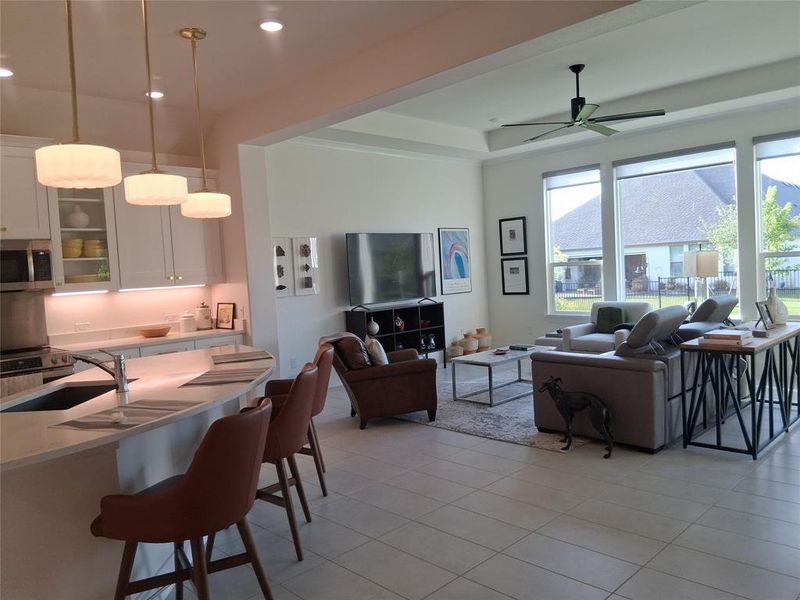 Furnished interior view inside a new home in , Denton (Image 19). Furnished interior view inside a new home in , Denton (Image 19).