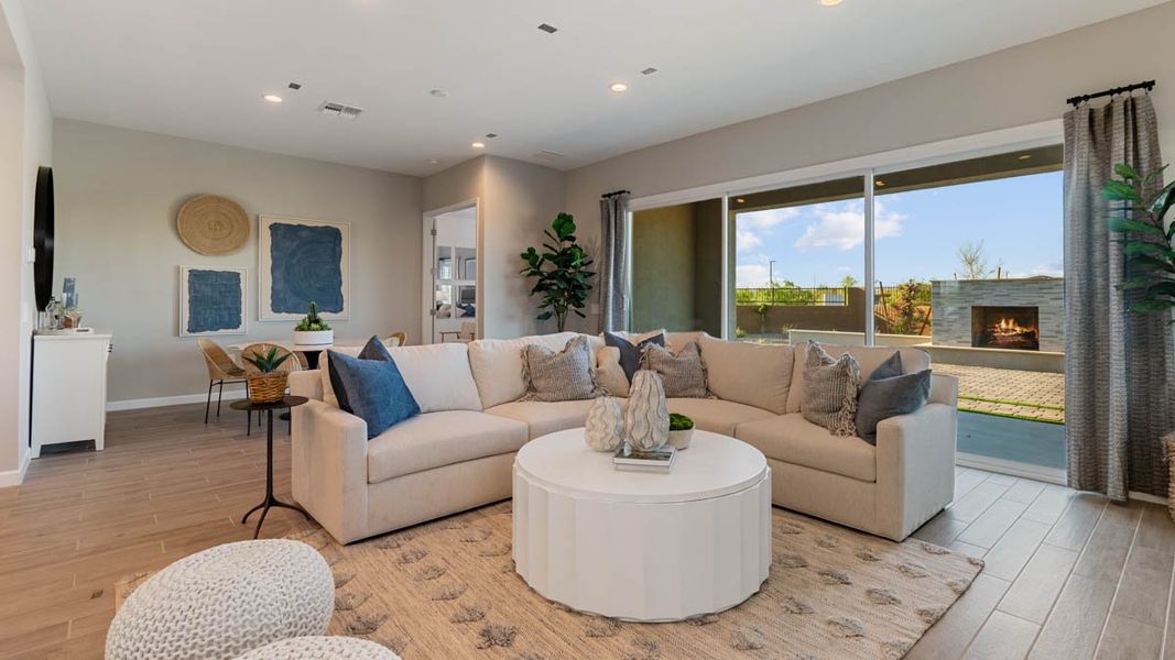Furnished interior view inside a new home in The Ridge at Stone Butte, Phoenix (Image 10).