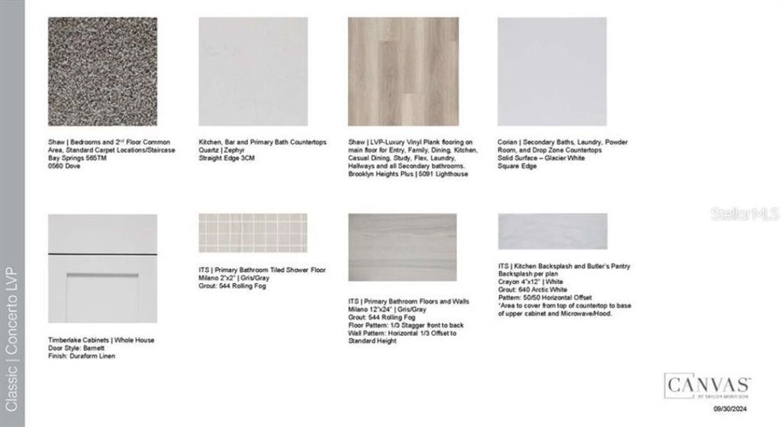 Sample of building materials used in homes in Esplanade at Azario Lakewood Ranch, Lakewood Ranch (Image 16).