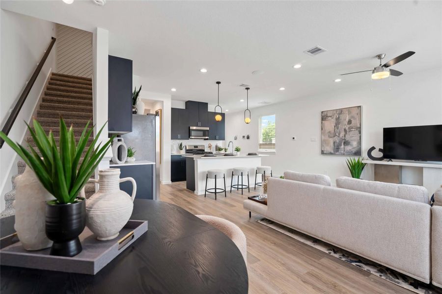 Furnished interior view inside a new home in Alaia Crossing, Houston (Image 13).