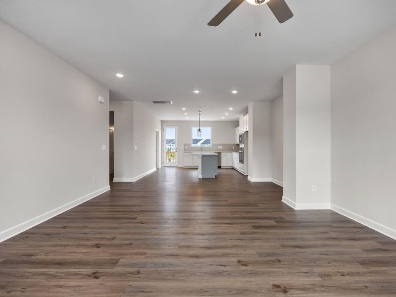 Spacious, unfurnished interior of a new home in Forestville Yard Townhomes, Knightdale (Image 15).
