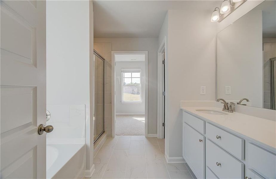 Furnished interior view inside a new home in Copperfield, Locust Grove (Image 8).