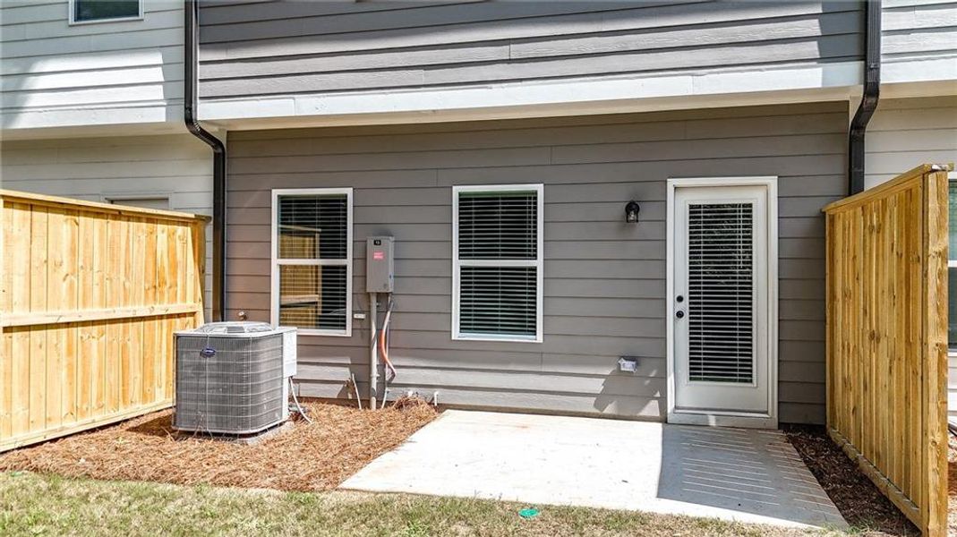 Exterior details and patio area of a home in , Austell (Image 22). Exterior details and patio area of a home in , Austell (Image 22).