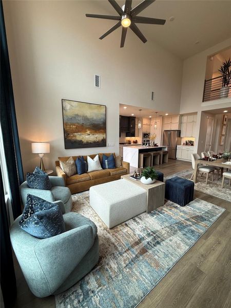 Furnished interior view inside a new home in Goodnight Ranch, Austin (Image 6). Furnished interior view inside a new home in Goodnight Ranch, Austin (Image 6).