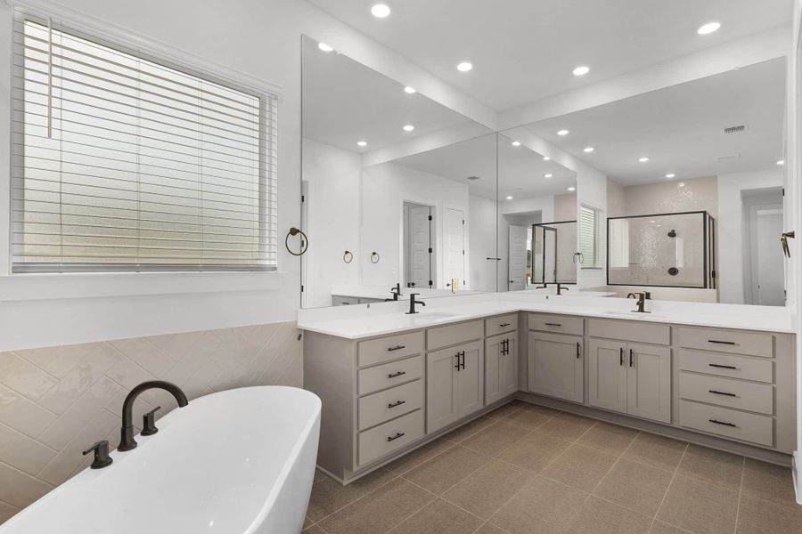 Furnished interior view inside a new home in Highland Village, Georgetown (Image 7). Furnished interior view inside a new home in Highland Village, Georgetown (Image 7).