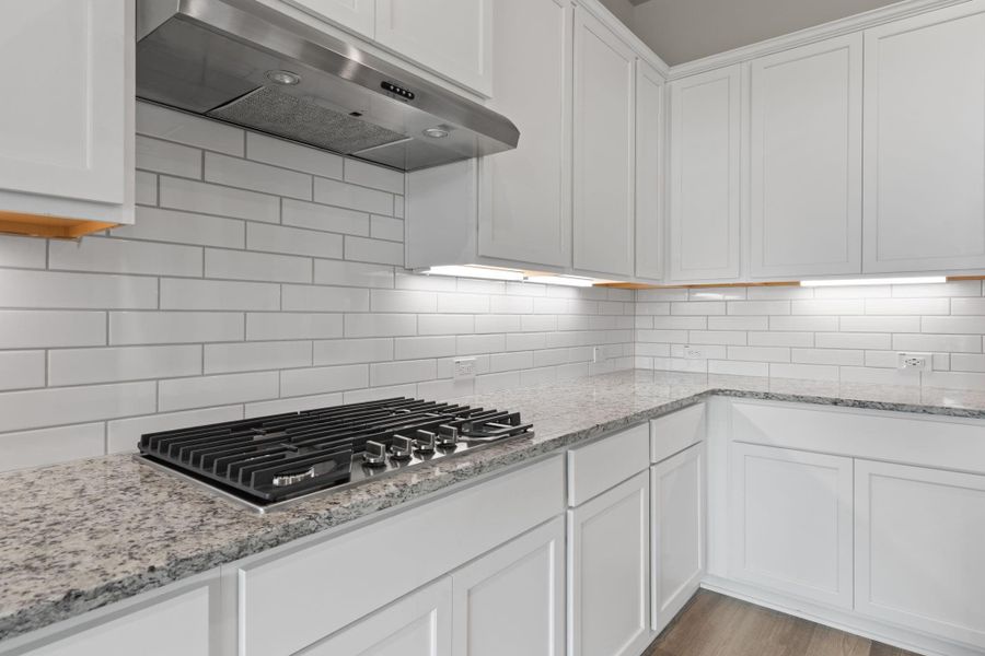 Furnished interior view inside a new home in Coastal Point, League City (Image 10).