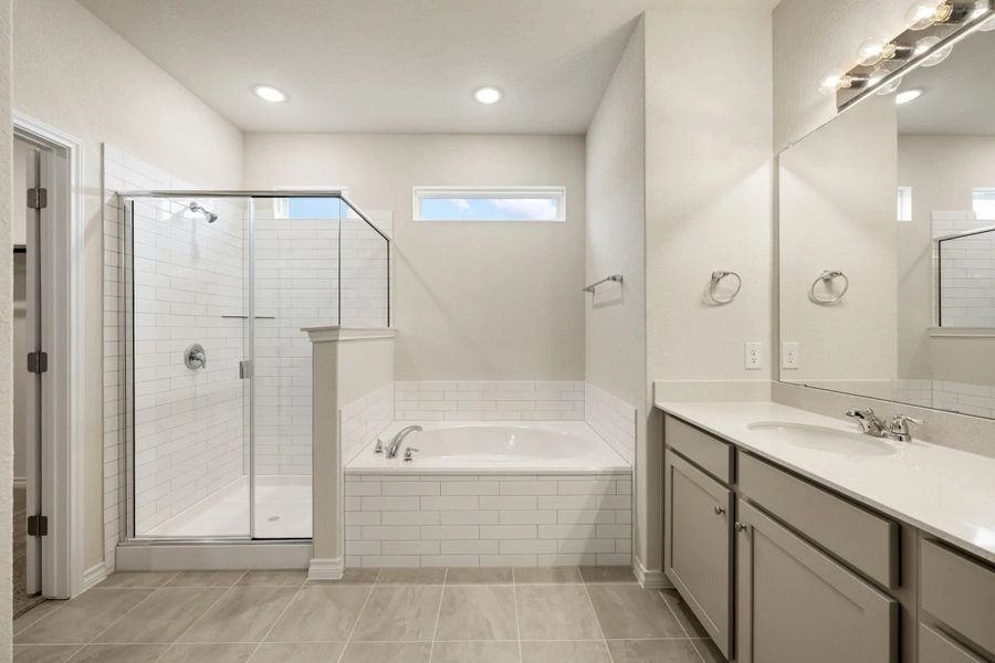 Furnished interior view inside a new home in The Cottages at Lariat, Liberty Hill (Image 17).