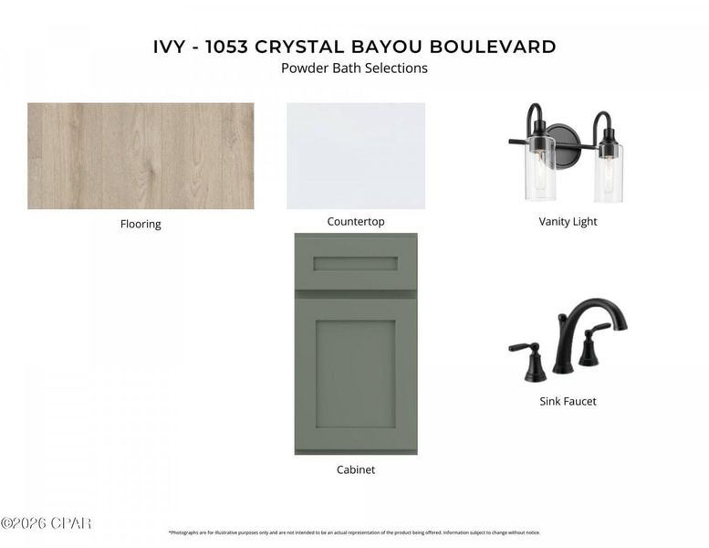 Sample of building materials used in homes in Breakfast Point East, Panama City Beach (Image 5).
