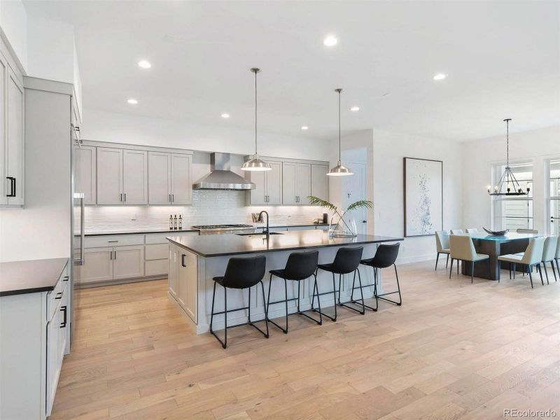 Furnished interior view inside a new home in , Denver (Image 37).