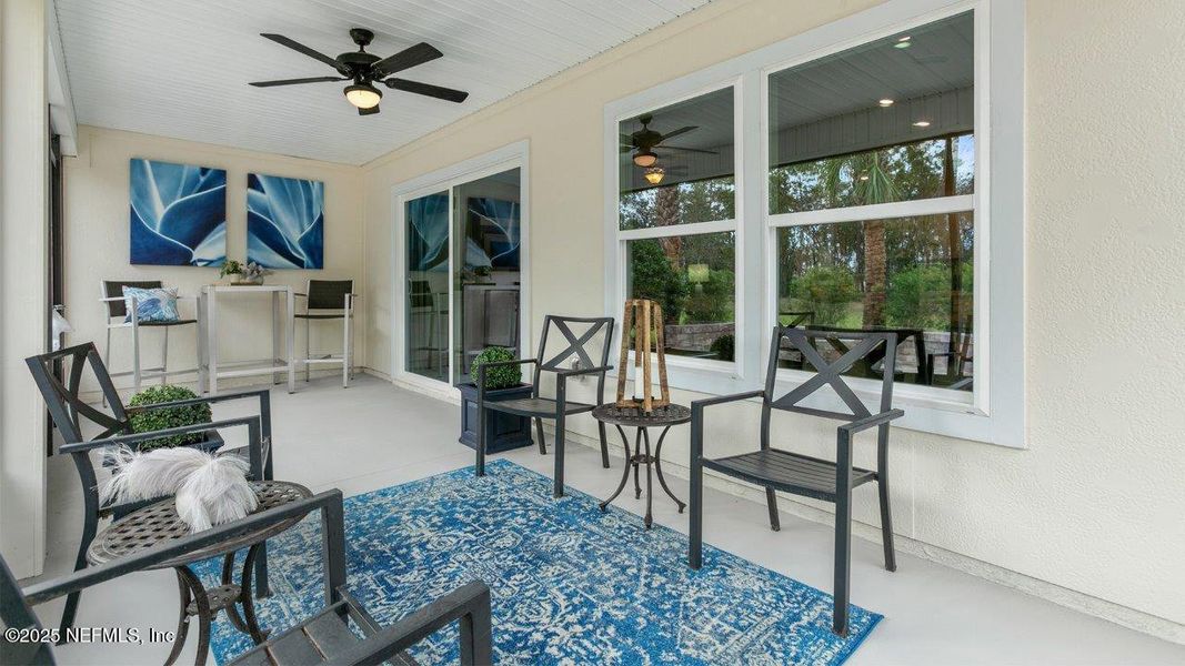 Furnished interior view inside a new home in American Village, Palm Coast (Image 15).