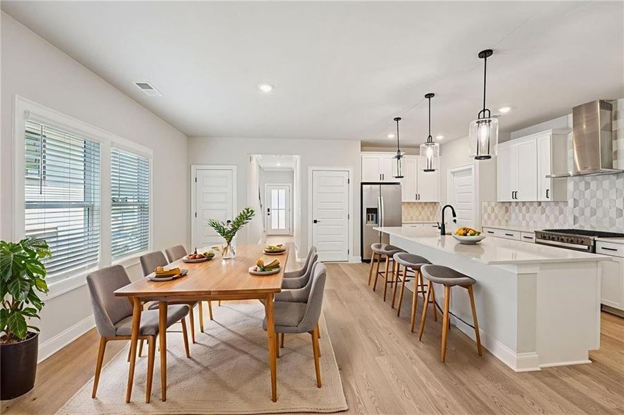 Furnished interior view inside a new home in Hemingway - Reserve Series, Cumming (Image 4). Furnished interior view inside a new home in Hemingway - Reserve Series, Cumming (Image 4).