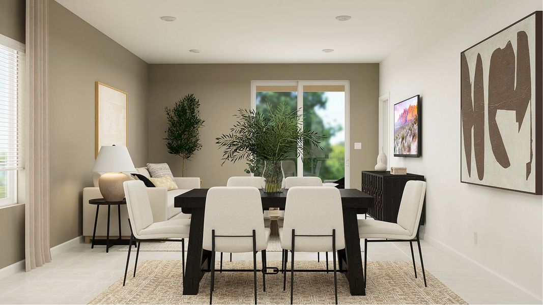 Representative furnished interior of a home built from the Cambria Plan 3071 by Lennar in Ventana Ranch: Crest, Buckeye (Image 25).