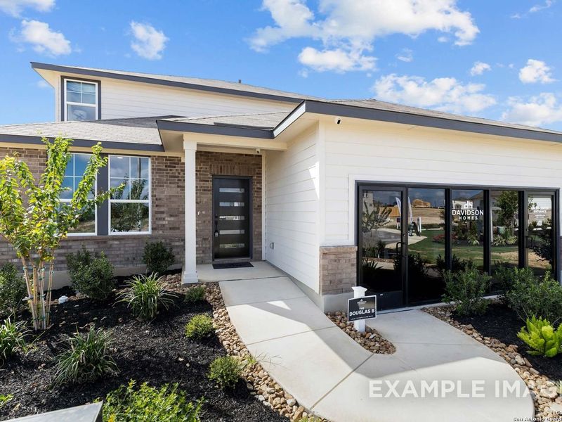 Exterior details and patio area of a home in Bricewood, San Antonio (Image 20).