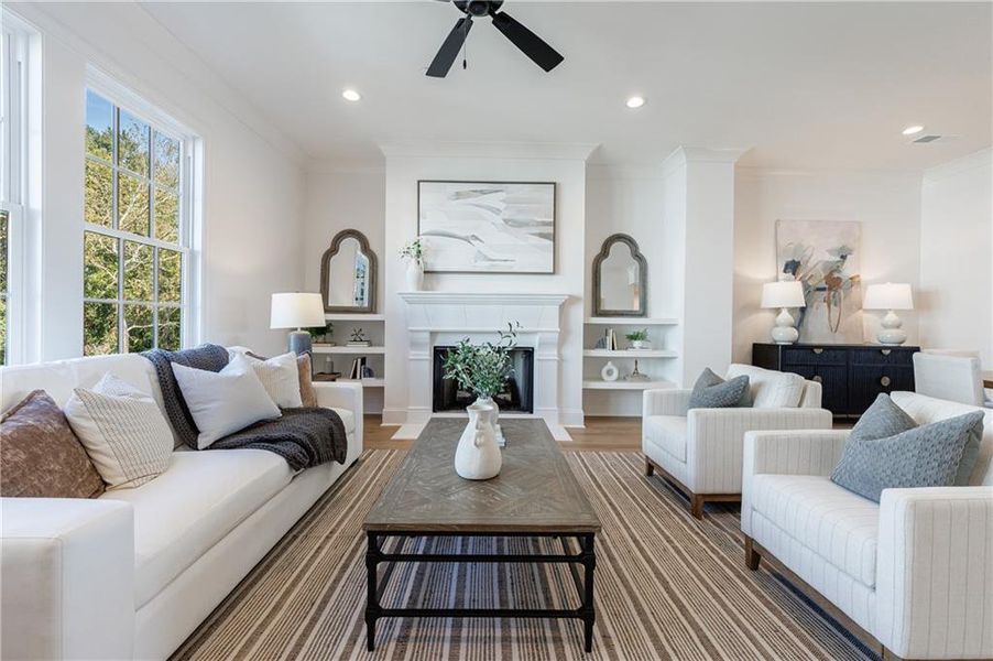 Furnished interior view inside a new home in , Alpharetta (Image 15). Furnished interior view inside a new home in , Alpharetta (Image 15).