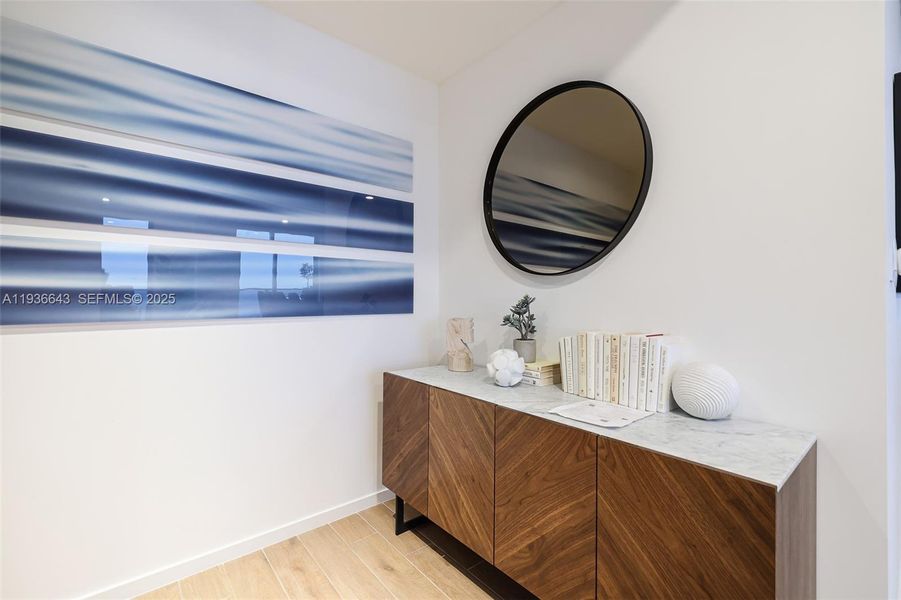 Furnished interior view inside a new home in The Elser Hotel & Residences, Miami (Image 53).