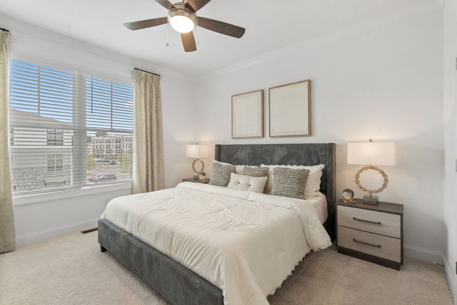 Representative furnished interior of a home built from the The Oleander by The Providence Group in Market Square at Sawnee Village, Cumming (Image 31).