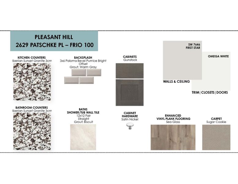 Sample of building materials used in homes in Pleasant Hill, Bryan (Image 14).
