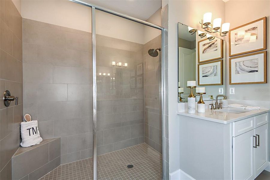 Furnished interior view inside a new home in Ardisia Park, New Smyrna Beach (Image 9).