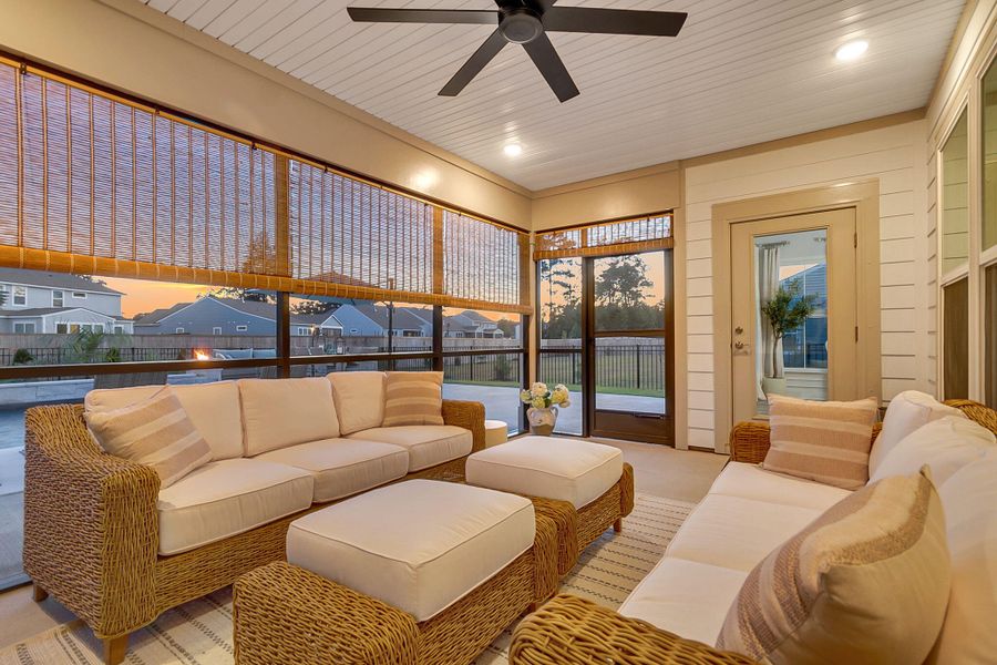 Exterior details and patio area of a home in Sea Island Preserve, Johns Island (Image 22).