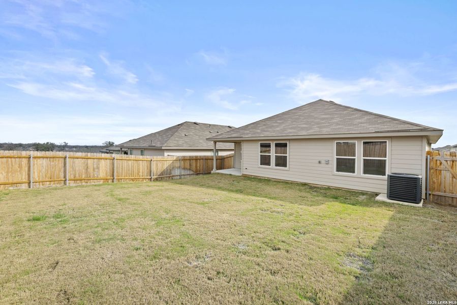 Exterior details and patio area of a home in Arroyo Ranch, Seguin (Image 3). Exterior details and patio area of a home in Arroyo Ranch, Seguin (Image 3).