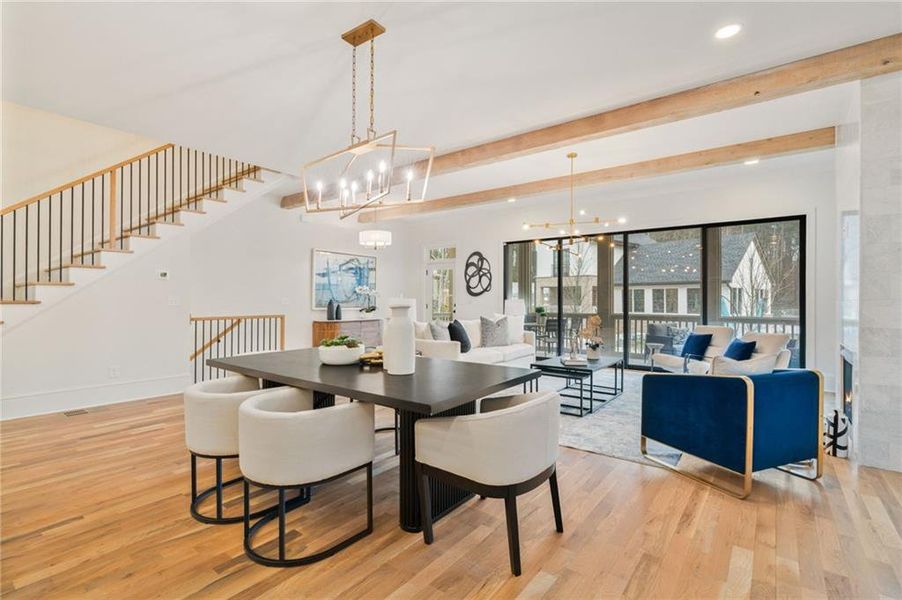 Furnished interior view inside a new home in Pendergrast Farm, Atlanta (Image 64).